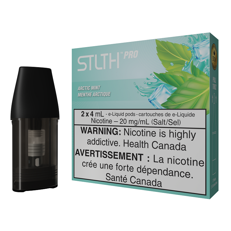 *FED* STLTH Pro Pod Pack Arctic Ice 4ml Pack of 2 Pods Box of 5
