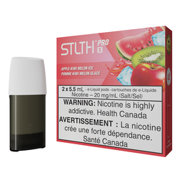 *FED* STLTH Pro X Pod Pack Apple Kiwi Melon Ice 5.5ml Pack of 2 Pods Box of 5