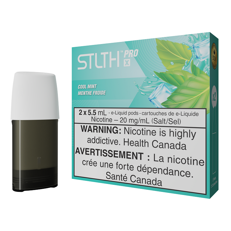 *FED* STLTH Pro X Pod Pack Cool Mint 5.5ml Pack of 2 Pods Box of 5