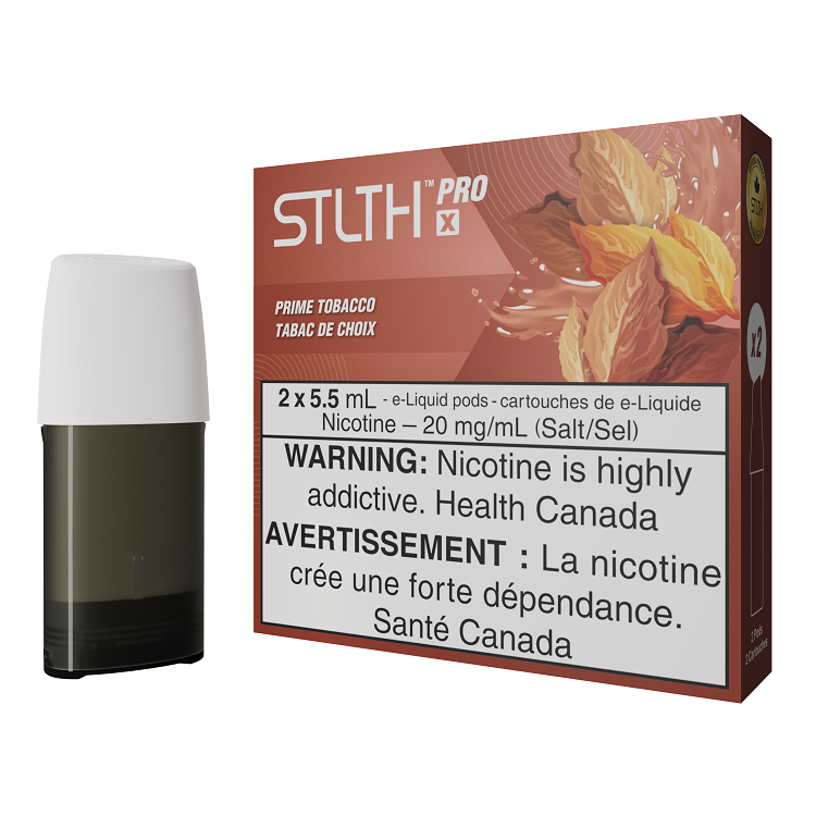 *FED* STLTH Pro X Pod Pack Prime Tobacco 5.5ml Pack of 2 Pods Box of 5