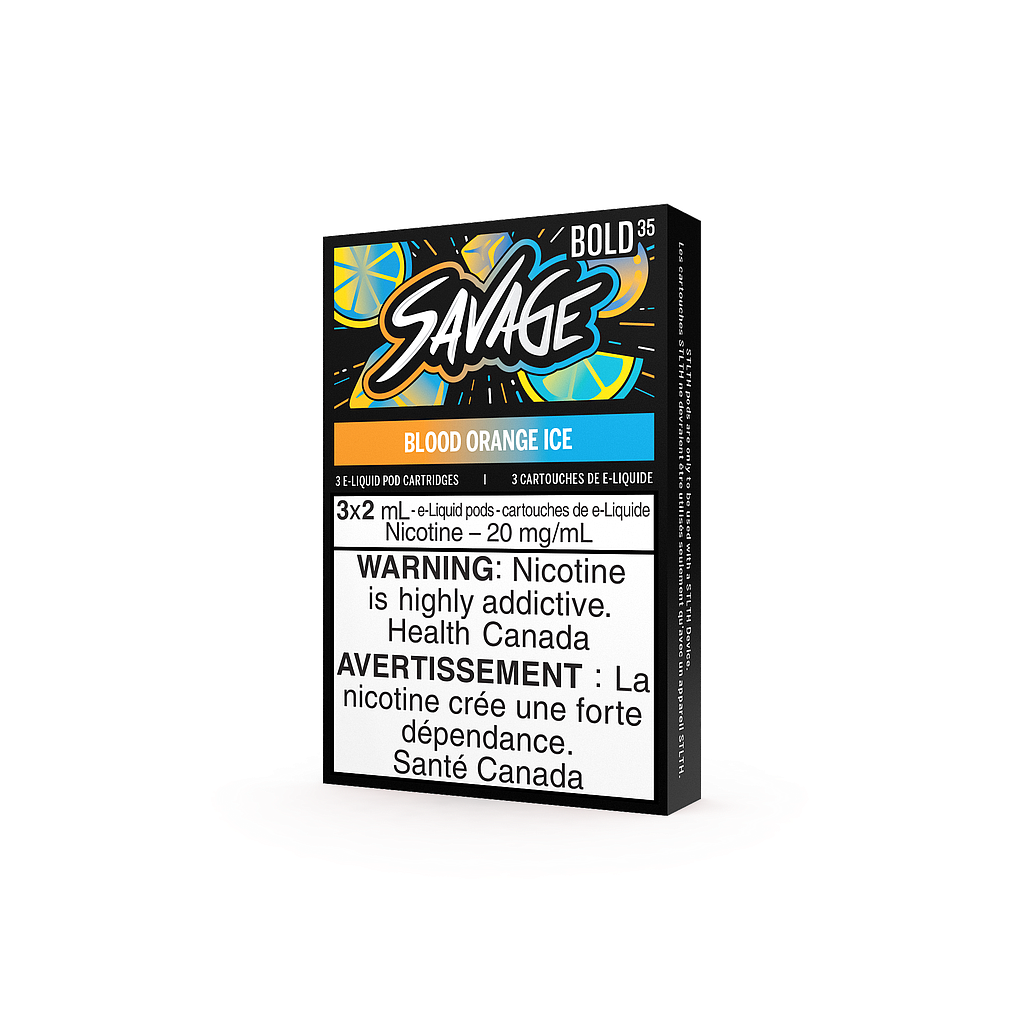 *FED* STLTH Savage Pod 3-Pack - Blood Orange Ice + Bold