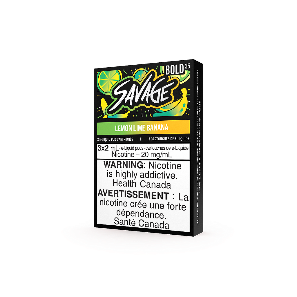 *FED* STLTH Savage Pod 3-Pack - Lemon Lime Banana + Bold