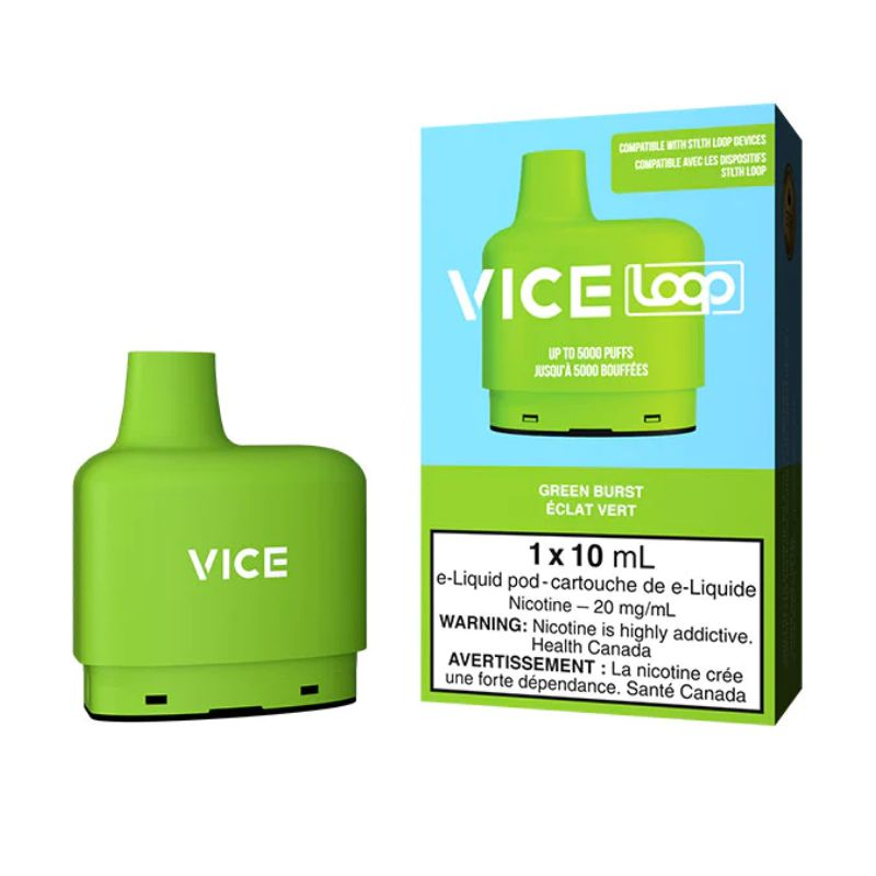*FED* Vice Loop Pod Pack Green Burst Box of 5