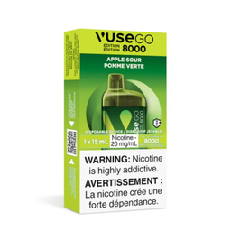 *FED* Vuse GO 8000 Apple Sour 15ml Box of 10