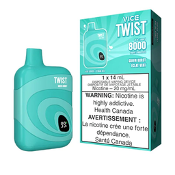*FED* Disposable Vape Vice Twist Green Burst Box of 5