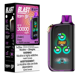 *AB* Disposable Vape Drip'n Envi Fasta Blast 30K Fusion Series Grape + Apple (Fusion) Box of 5