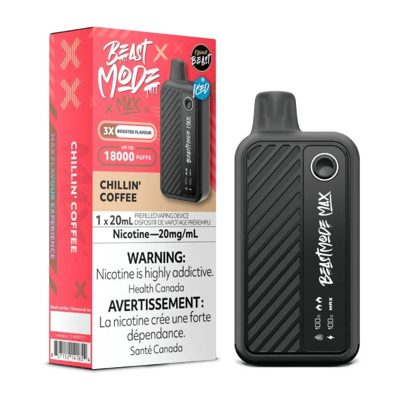 *AB* Disposable Vape Flavour Beast Beast Mode Max Chillin' Coffee Box of 5
