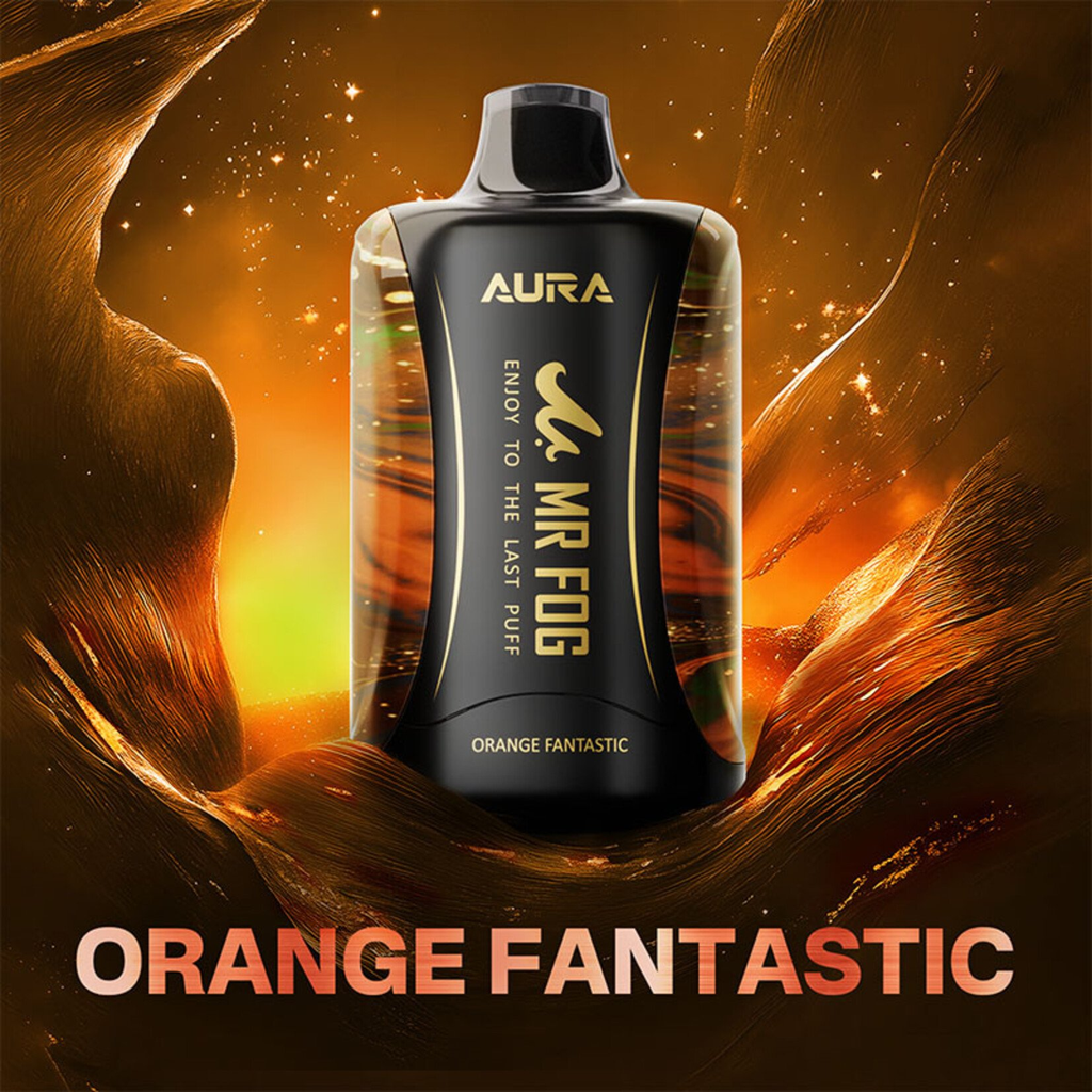 *AB* Disposable Vape Mr Fog AURA 60K Orange Fantastic Box of 5