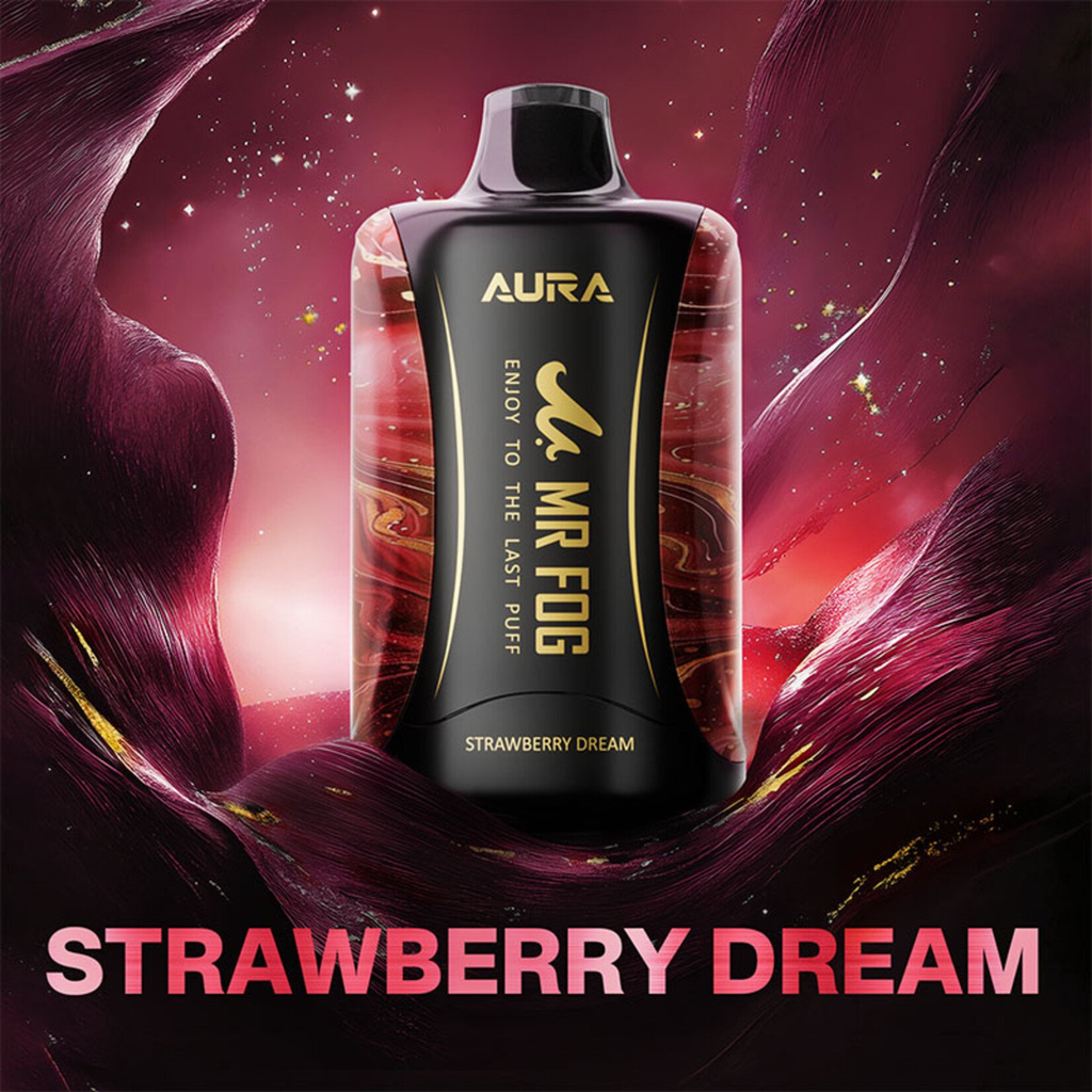 *AB* Disposable Vape Mr Fog AURA 60K Strawberry Dream Box of 5