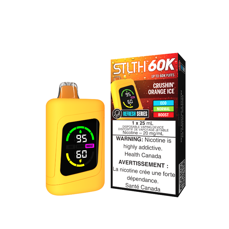 *AB* Disposable Vape STLTH 60K Crushin' Orange Ice Box of 4