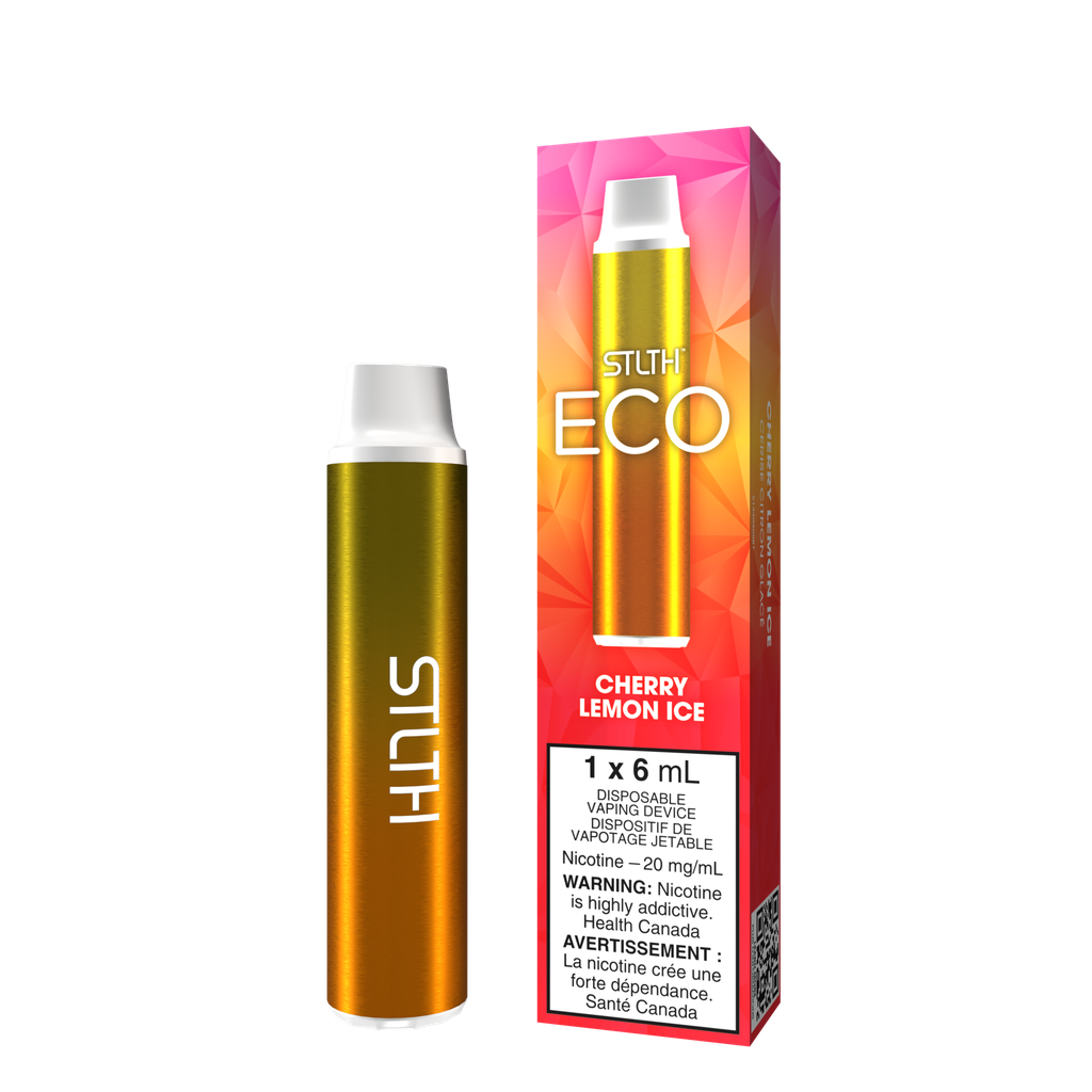 *AB* Disposable Vape STLTH ECO Cherry Lemon Ice Box of 6
