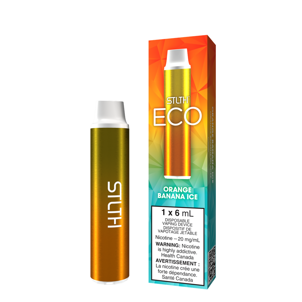 *AB* Disposable Vape STLTH ECO Orange Banana Ice  Box of 6