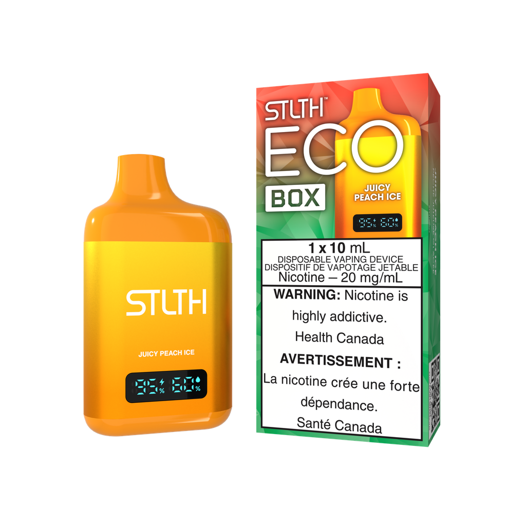 *AB* Disposable Vape STLTH Eco Box Juicy Peach Ice Box of 5