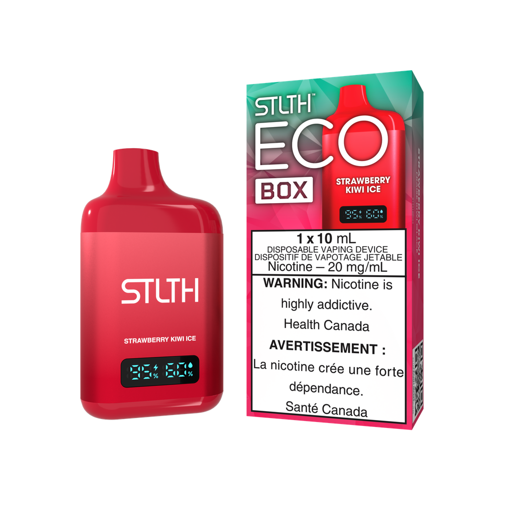*AB* Disposable Vape STLTH Eco Box Strawberry Kiwi Ice Box of 5