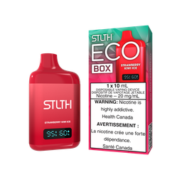 *AB* Disposable Vape STLTH Eco Box Strawberry Kiwi Ice Box of 5