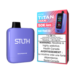 *AB* Disposable Vape STLTH Titan Max 50K Blue Peach Ice Box of 4