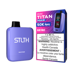 *AB* Disposable Vape STLTH Titan Max 50K Blue Razz Box of 4