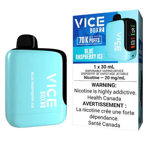 *AB* Disposable Vape Vice Box 2 70K Blue Raspberry Ice Box of 4