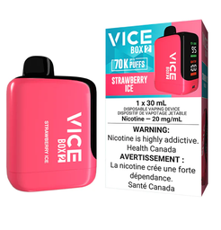 *AB* Disposable Vape Vice Box 2 70K Strawberry Ice Box of 4