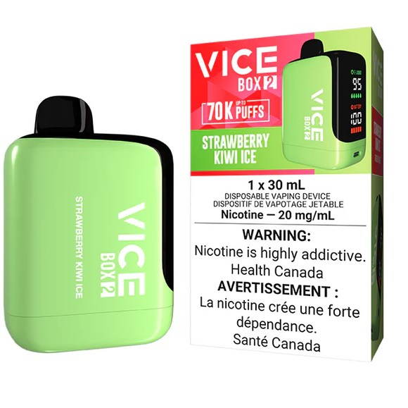 *AB* Disposable Vape Vice Box 2 70K Strawberry Kiwi Ice Box of 4