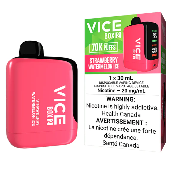 *AB* Disposable Vape Vice Box 2 70K Strawberry Watermelon Ice Box of 4