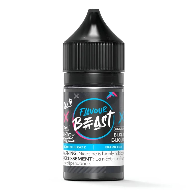 *AB* Nicotine Liquid Flavour Beast Salt Bomb Blue Razz