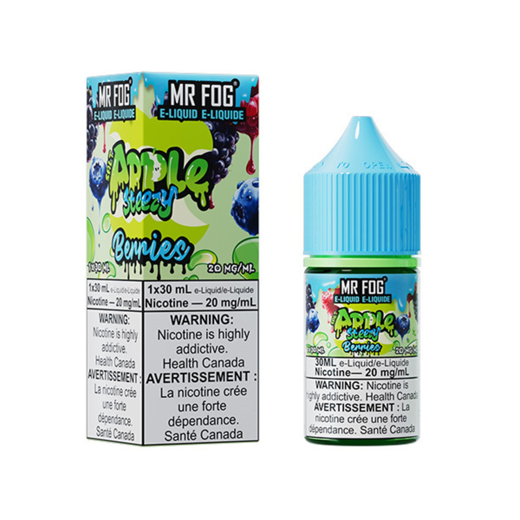 *AB* Nicotine Liquid Mr Fog Apple Steezy Salt 30ml Berries