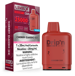 *AB* Nicotine Pod Drip'n Level X Boost G2 Cherry Classic Box of 6