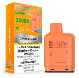*AB* Nicotine Pod Drip'n Level X Boost G2 Orange Fizz Box of 6