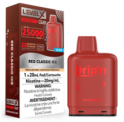 *AB* Nicotine Pod Drip'n Level X Boost G2 Red Classic Box of 6