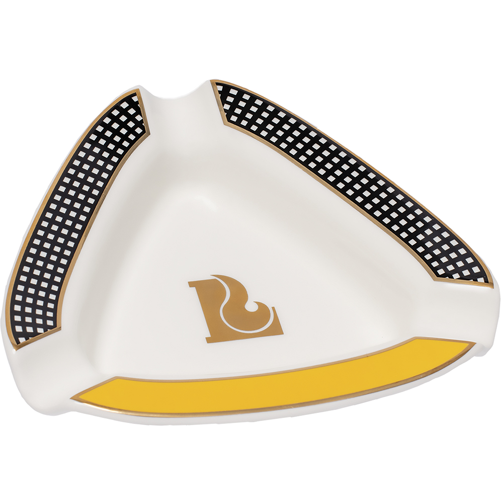 Ashtrays Lucienne Checkered Yellow Triangle Large