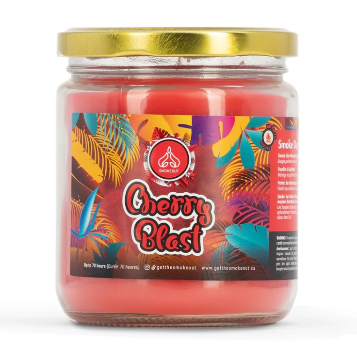 Candle Smoke Out Odor Eliminator 13oz Cherry Blast