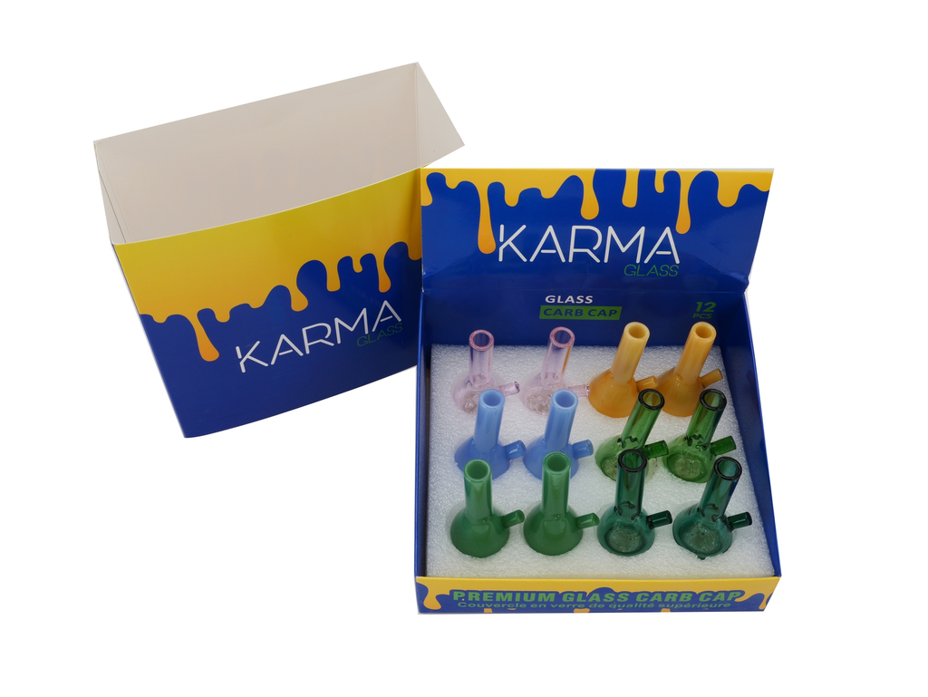 Carb Cap Karma Beaker Handle Slitted Box of 12