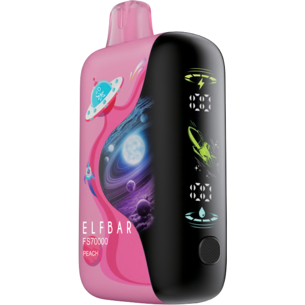 *FED* Disposable Vape Elf Bar FS70K Peach Box of 4