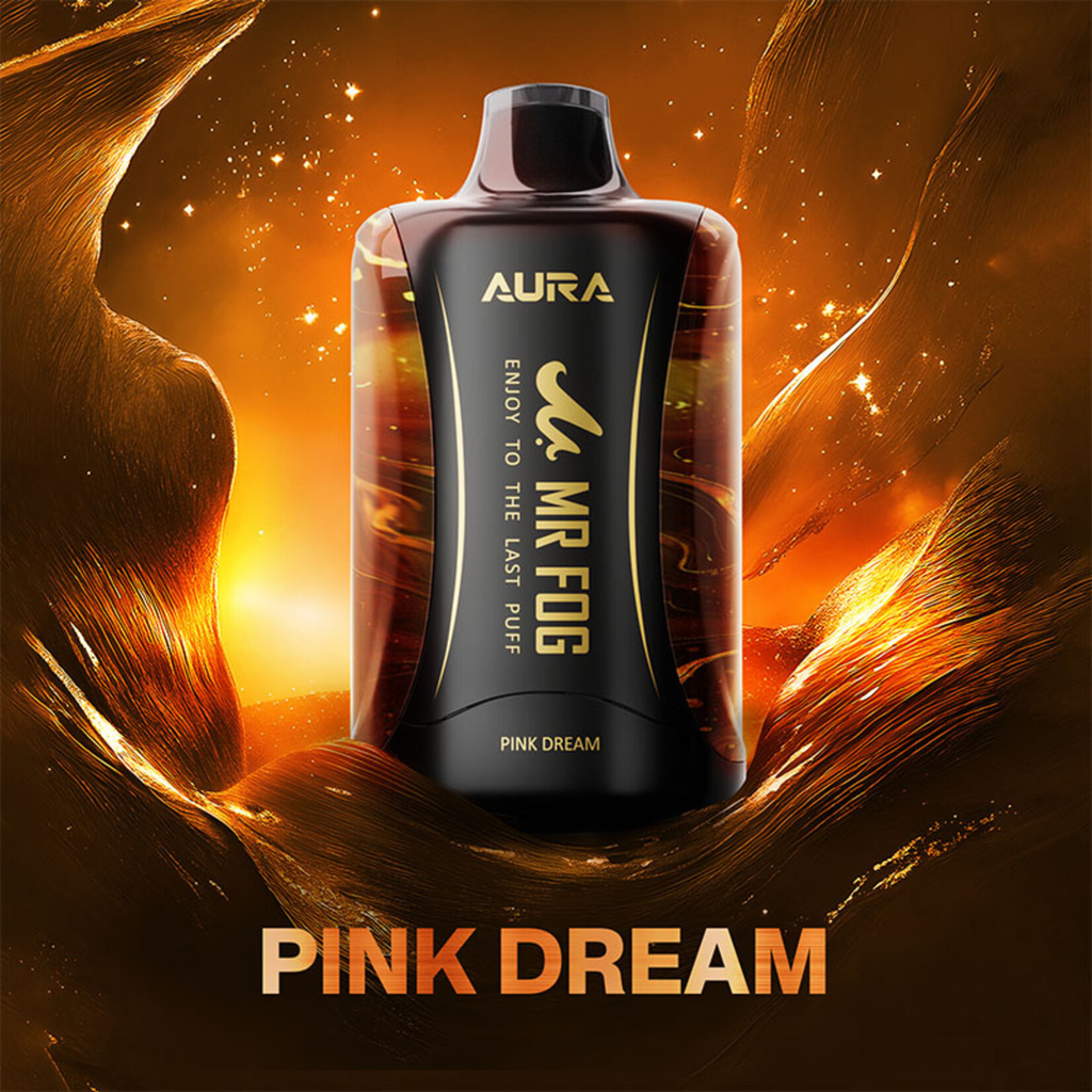 *FED* Disposable Vape Mr Fog AURA 60K Pink Dream Box of 5