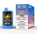 *FED* Disposable Vape Mr Fog NOVA Blue Razz Steezy Very Cherry Box of 5