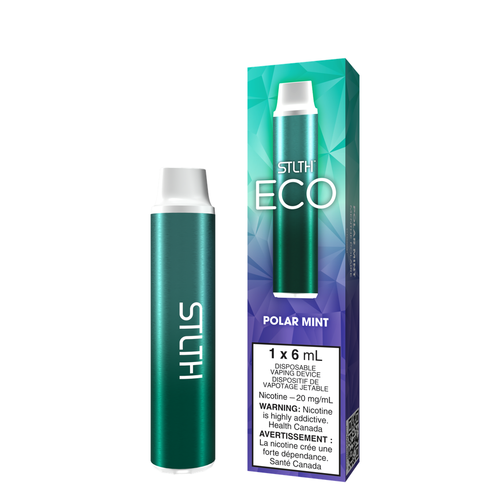 *FED* Disposable Vape STLTH ECO Polar Mint Box of 6