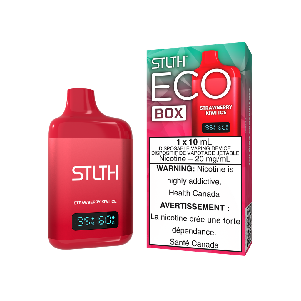 *FED* Disposable Vape STLTH Eco Box Strawberry Kiwi Ice Box of 5